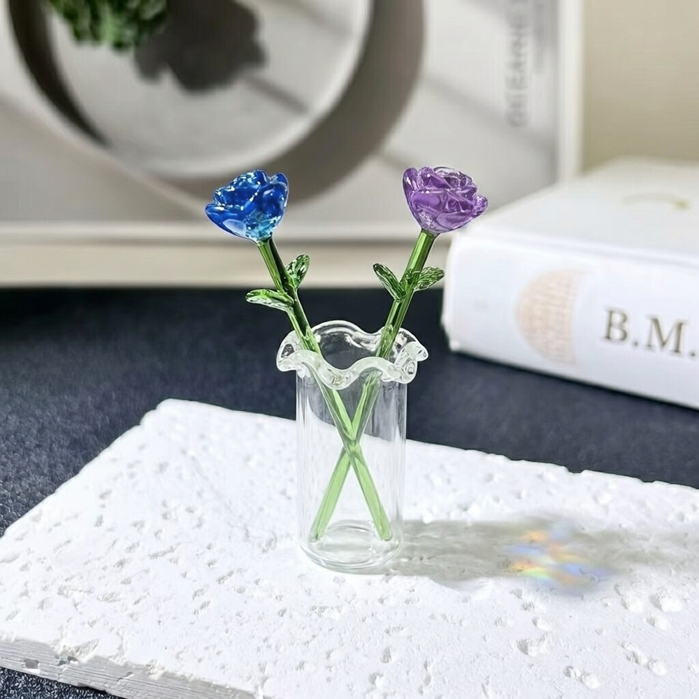 HomeCleanGoods™ MiniBloom Glass Flower Ornament