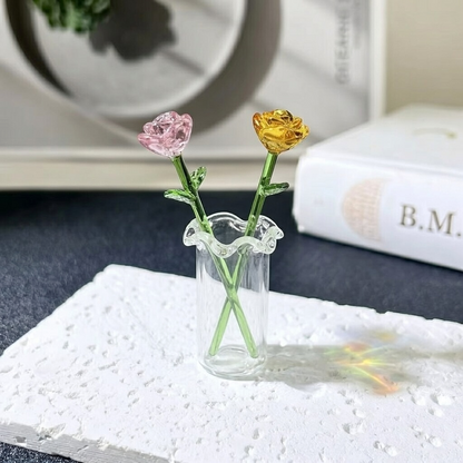 HomeCleanGoods™ MiniBloom Glass Flower Ornament