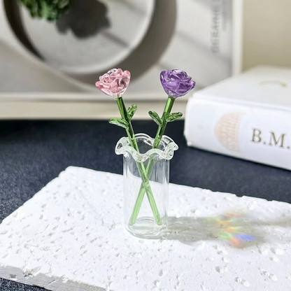 HomeCleanGoods™ MiniBloom Glass Flower Ornament