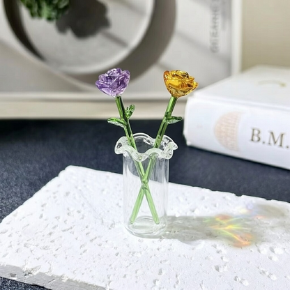 HomeCleanGoods™ MiniBloom Glass Flower Ornament