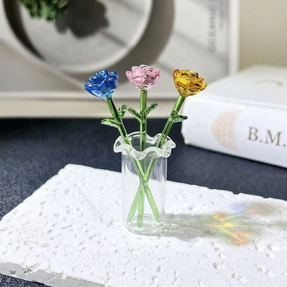 HomeCleanGoods™ MiniBloom Glass Flower Ornament