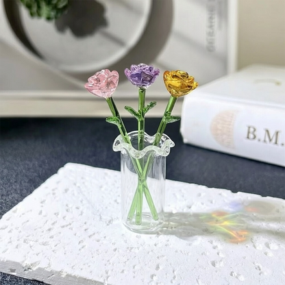 HomeCleanGoods™ MiniBloom Glass Flower Ornament