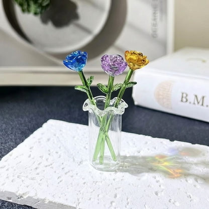HomeCleanGoods™ MiniBloom Glass Flower Ornament