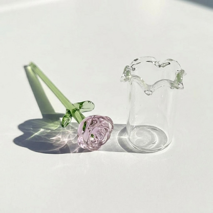 HomeCleanGoods™ MiniBloom Glass Flower Ornament