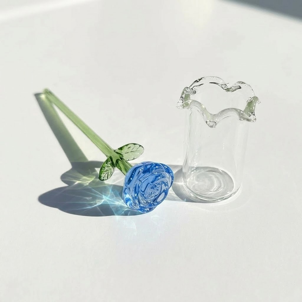HomeCleanGoods™ MiniBloom Glass Flower Ornament