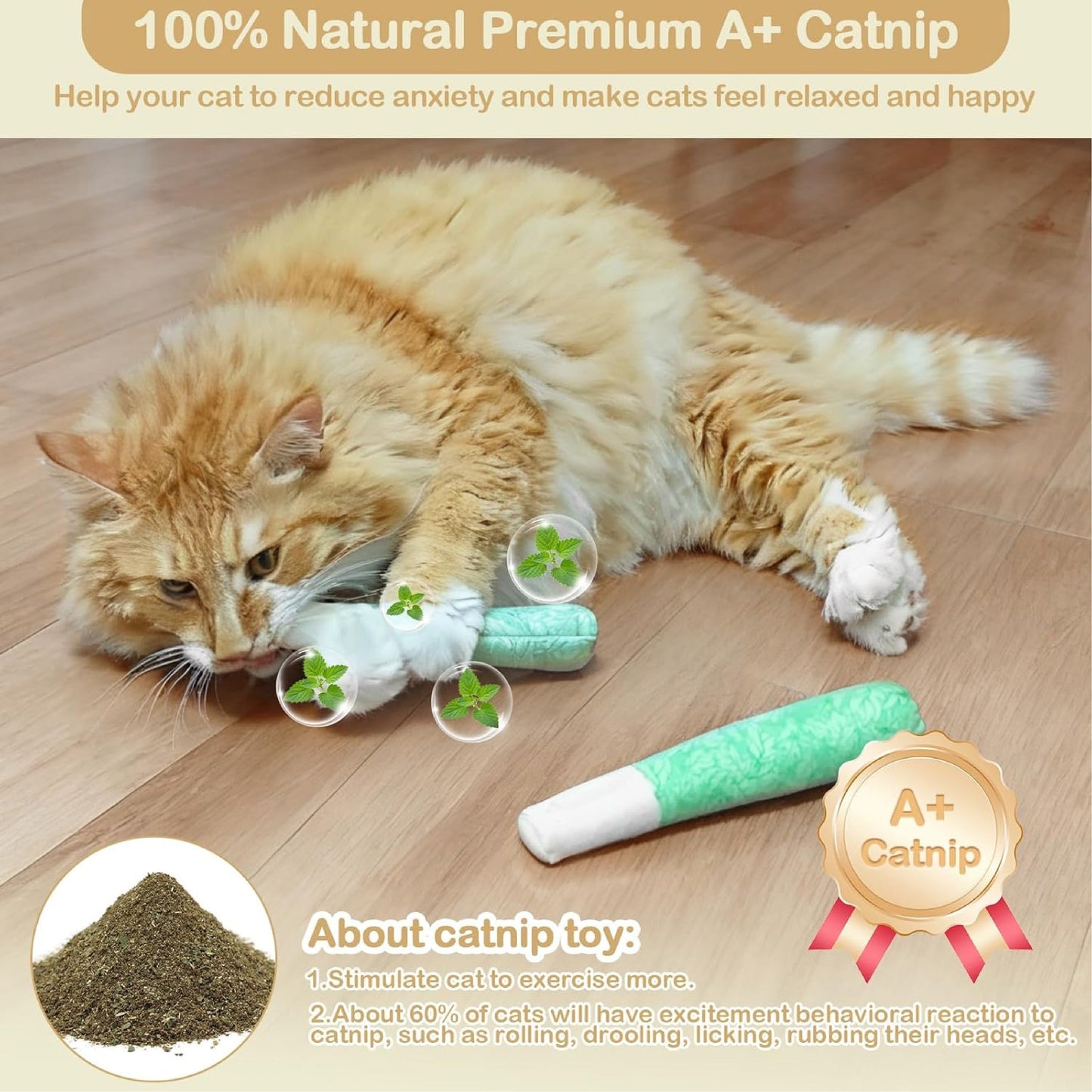 HomeCleanGoods™ MintMeow Catnip Chewing Toy Pack