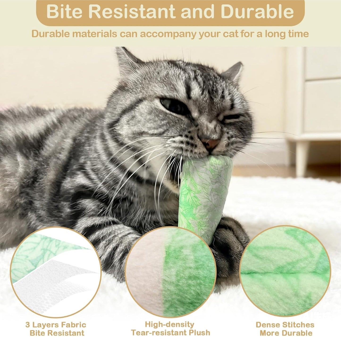 HomeCleanGoods™ MintMeow Catnip Chewing Toy Pack