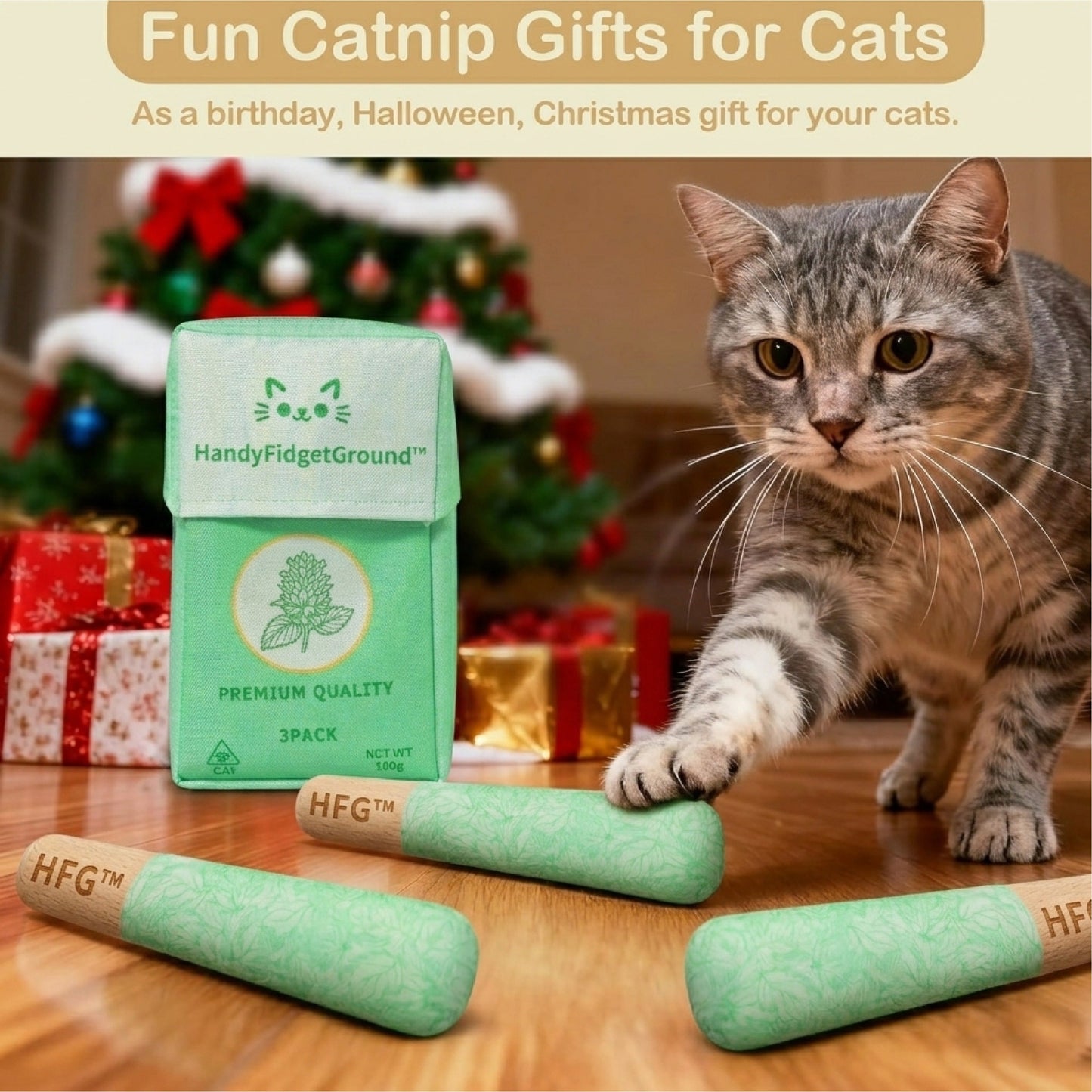 HomeCleanGoods™ MintMeow Catnip Chewing Toy Pack