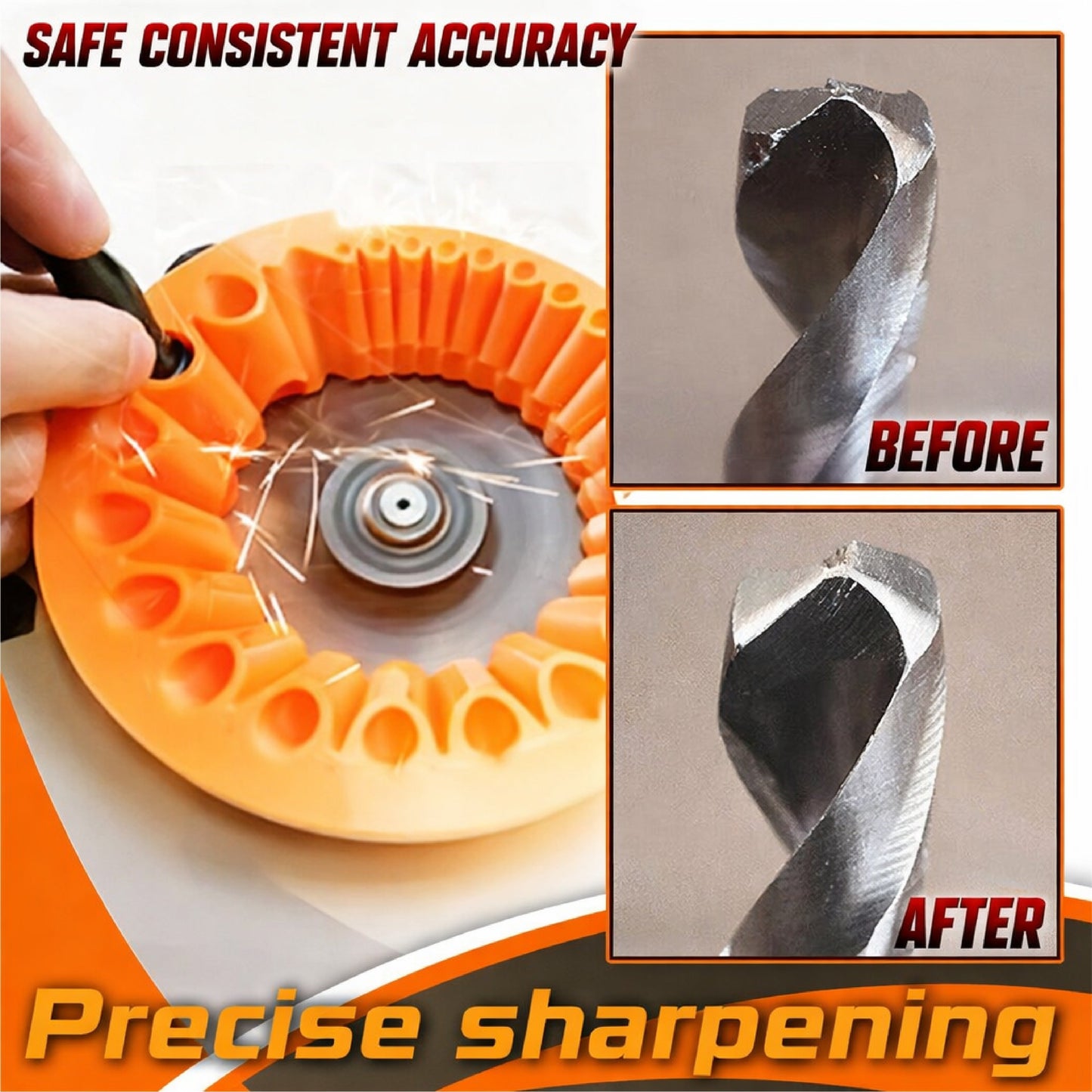 HomeCleanGoods™ Multipurpose Angle Grinding Drill Bit Sharpener