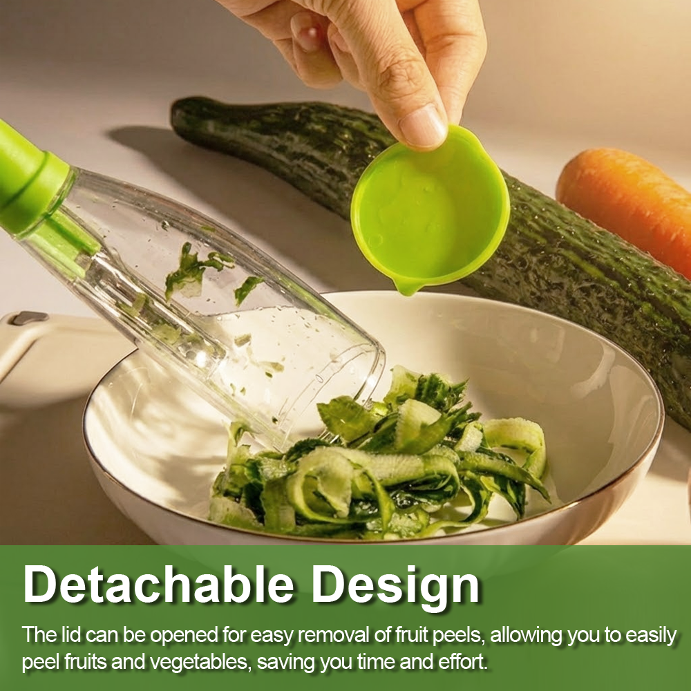 HomeCleanGoods™ PeelCatch Storage Cup Vegetable Peeler