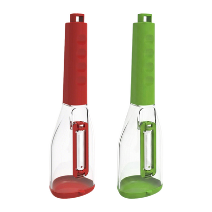 HomeCleanGoods™ PeelCatch Storage Cup Vegetable Peeler