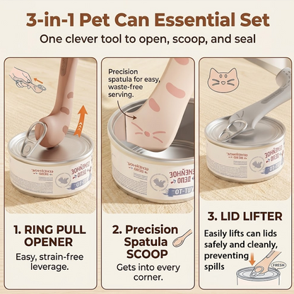 HomeCleanGoods™ PetServe 3-in-1 Can Tool Set