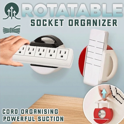 HomeCleanGoods™ Powerful Suction Rotatable Socket Organizer
