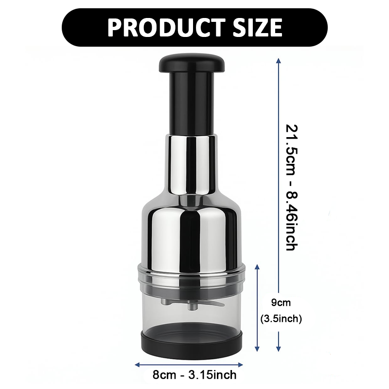 HomeCleanGoods™ QuickChop Press Chopper