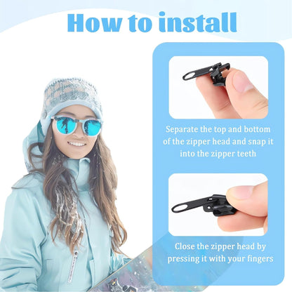 HomeCleanGoods™ QuickSnap Clip-On Zipper Pull
