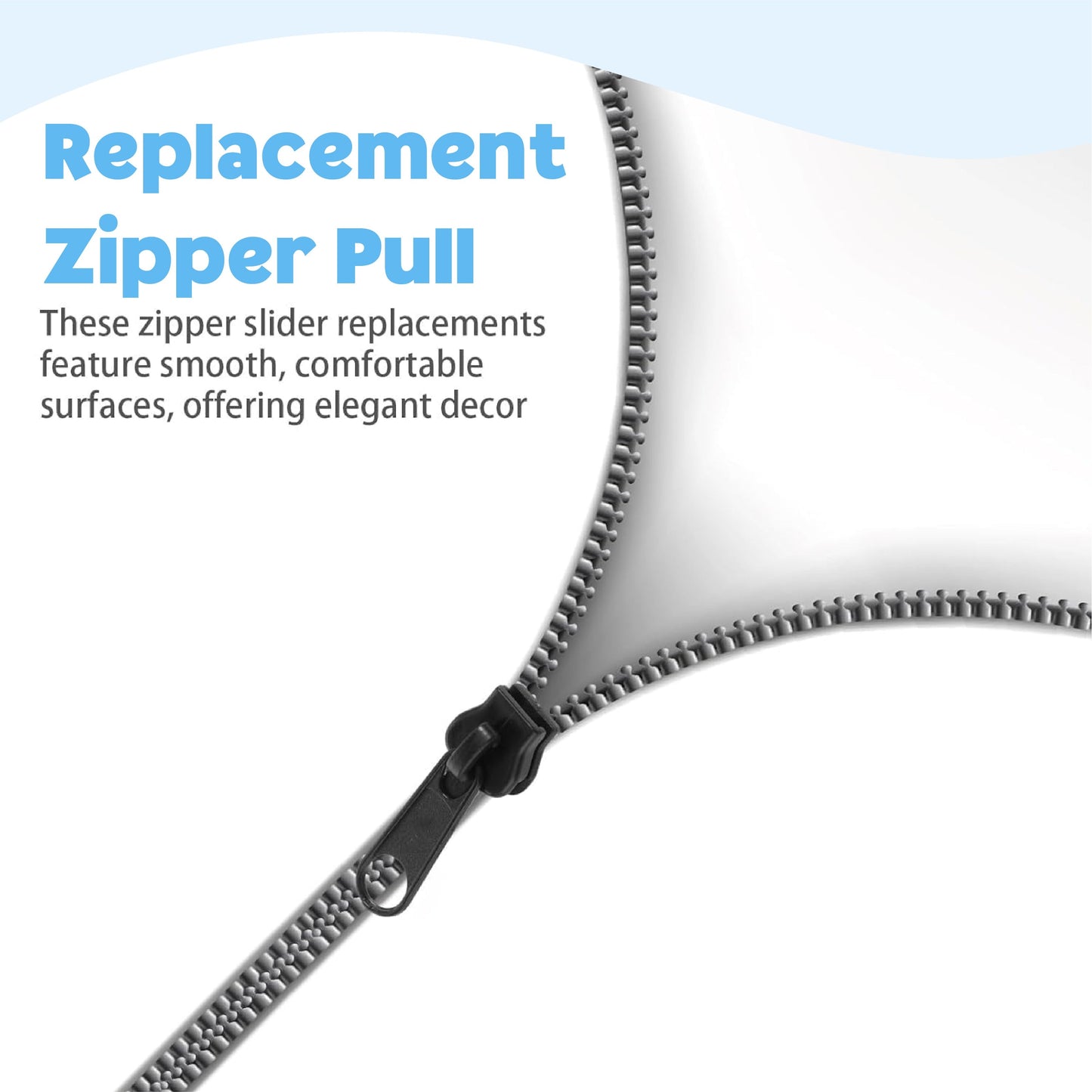 HomeCleanGoods™ QuickSnap Clip-On Zipper Pull