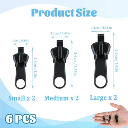 HomeCleanGoods™ QuickSnap Clip-On Zipper Pull