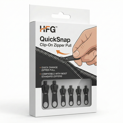 HomeCleanGoods™ QuickSnap Clip-On Zipper Pull