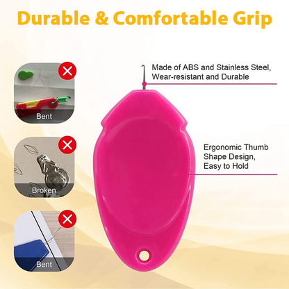 👍 HomeCleanGoods™ QuickThread Thumb Needle Threader