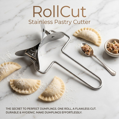HomeCleanGoods™ RollCut Stainless Pastry Cutter