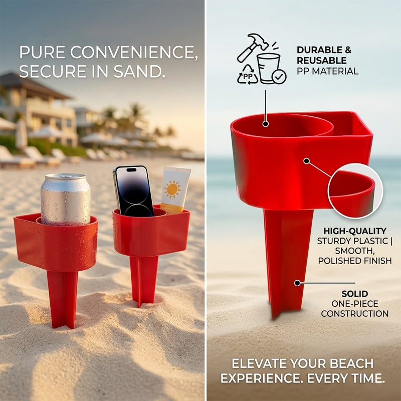 HomeCleanGoods™ SandHold Beach Cup Organizer
