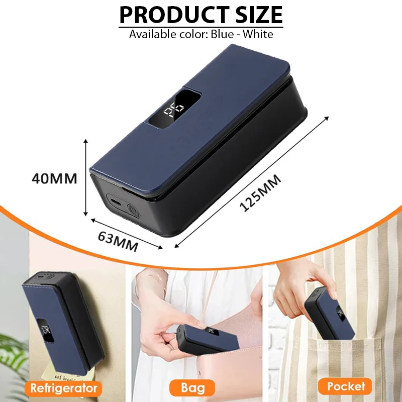 HomeCleanGoods™ SealPro Digital Bag Sealer & Cutter