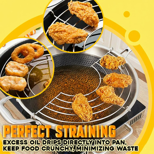 HomeCleanGoods™ Semi-circular Frying Oil Strainer