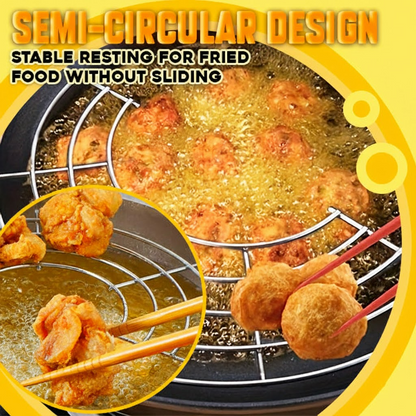 HomeCleanGoods™ Semi-circular Frying Oil Strainer