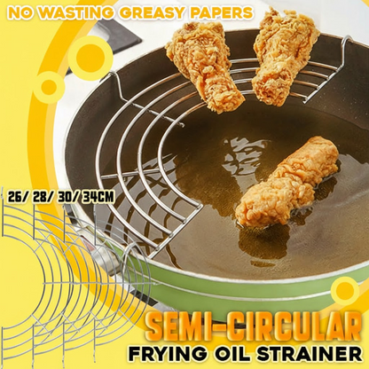 HomeCleanGoods™ Semi-circular Frying Oil Strainer