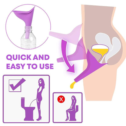 HomeCleanGoods™ SheGo Stand-Up Urination Funnel Set