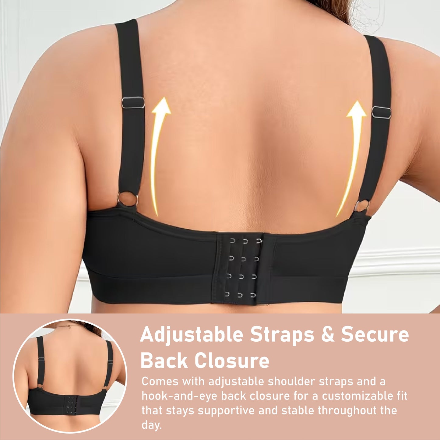 HomeCleanGoods™ SilkCurve Casual Lift-Up Wireless Bra