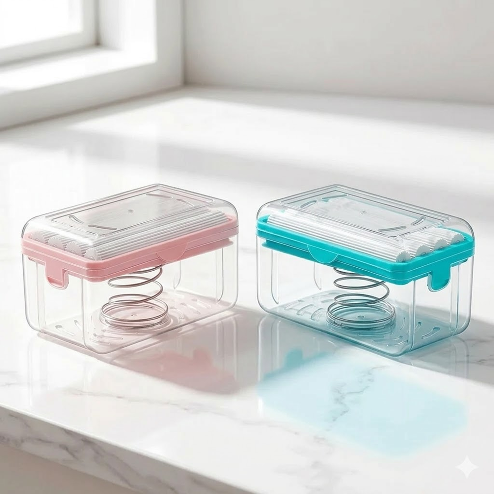 HomeCleanGoods™ SmartFoam Soap Roller Draining Holder