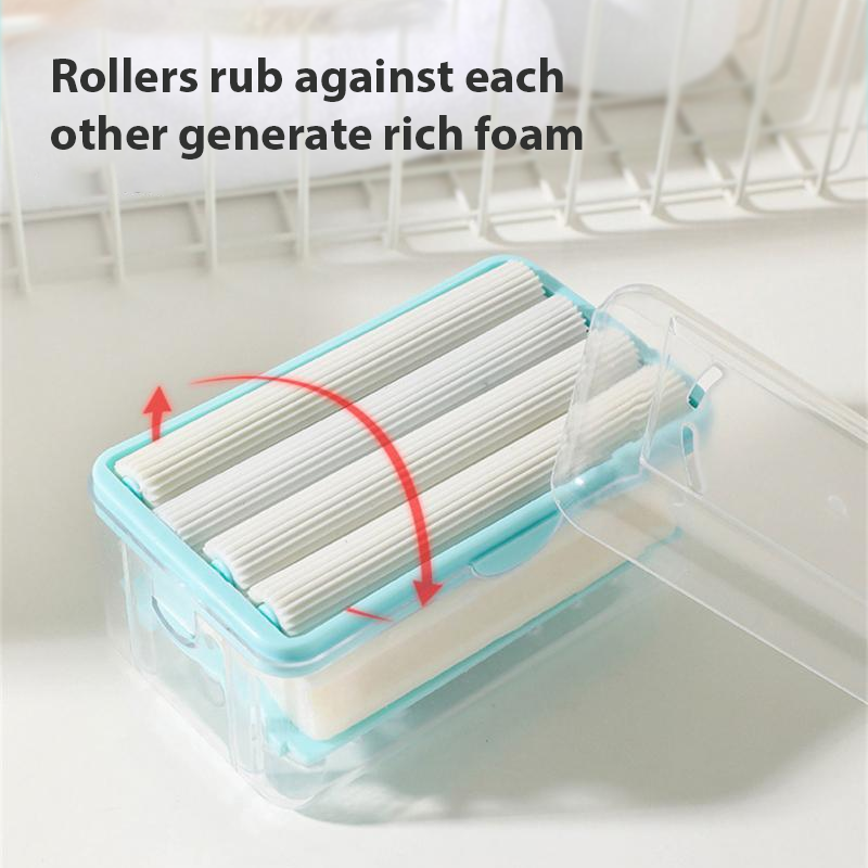 HomeCleanGoods™ SmartFoam Soap Roller Draining Holder