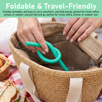 HomeCleanGoods™ SmartSip Reusable Openable Straw