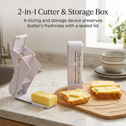 HomeCleanGoods™ SmartSlice Adjustable Butter Cutter Box