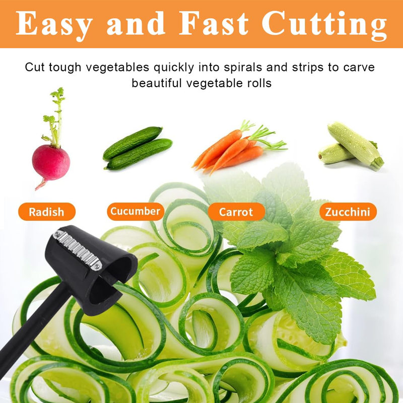 HomeCleanGoods™ SpiralCut Veggie Peeler Spiralizer