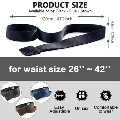 HomeCleanGoods™ StealthZip Hidden Pocket Belt