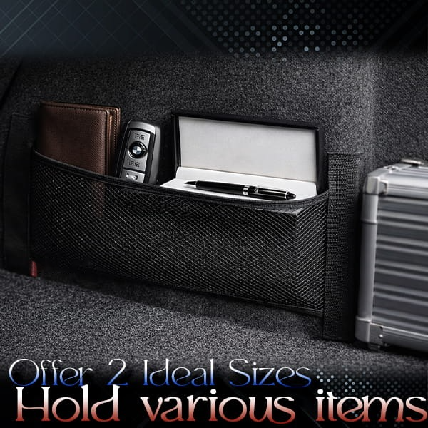 HomeCleanGoods™ Stick-On Universal Car Trunk Organizer Net