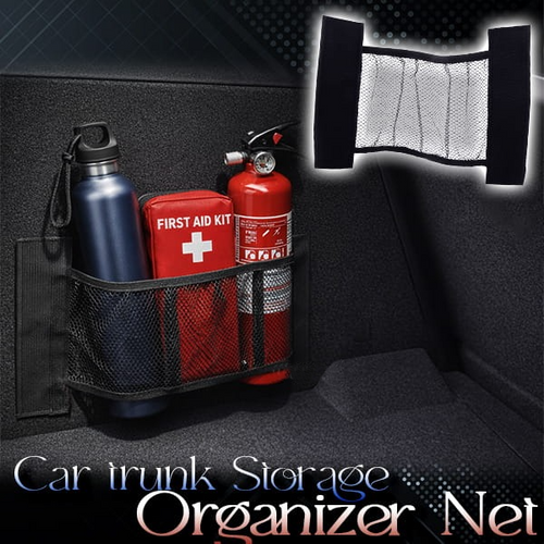 HomeCleanGoods™ Stick-On Universal Car Trunk Organizer Net