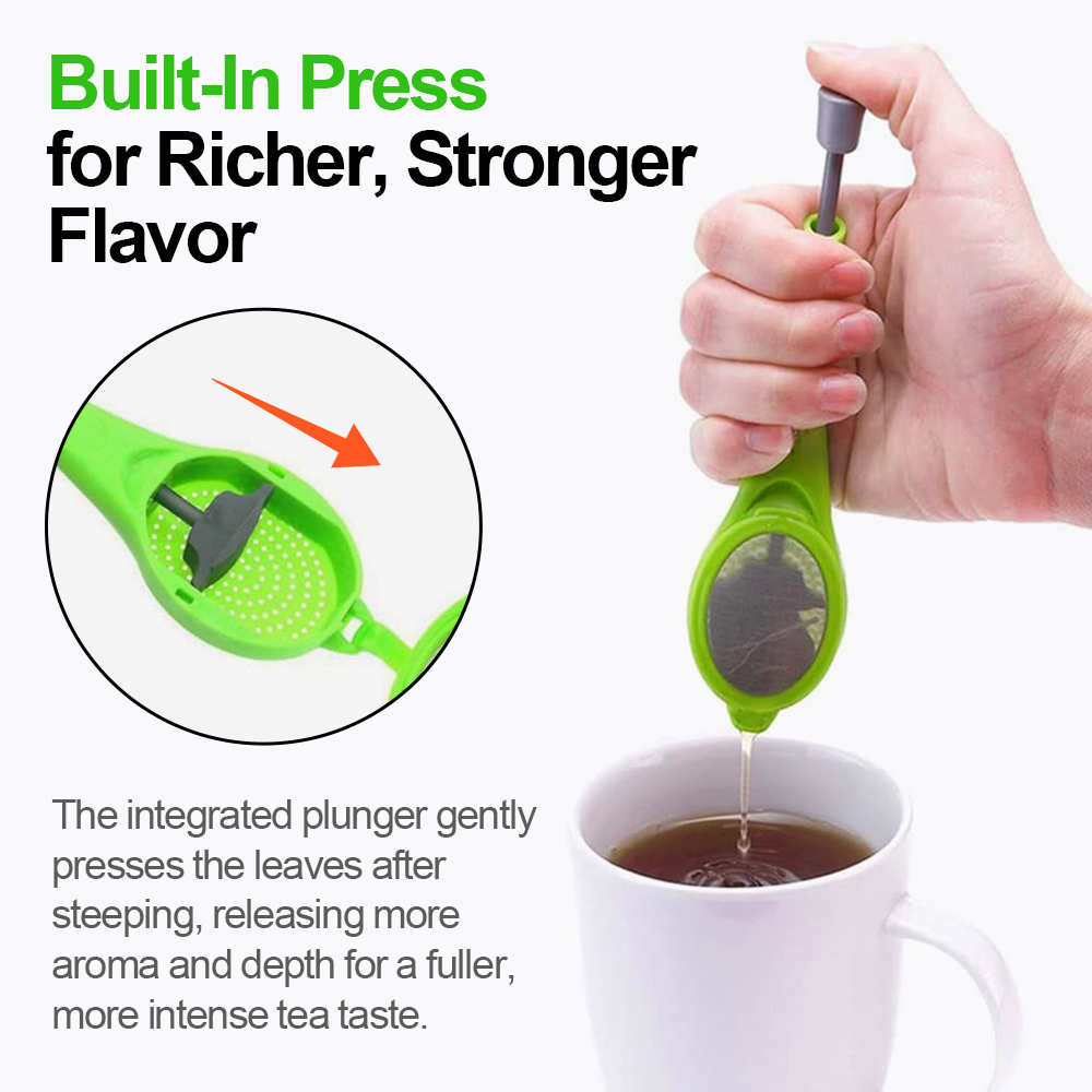 HomeCleanGoods™ StirPress 3-In-1 Tea & Coffee Infuser Spoon