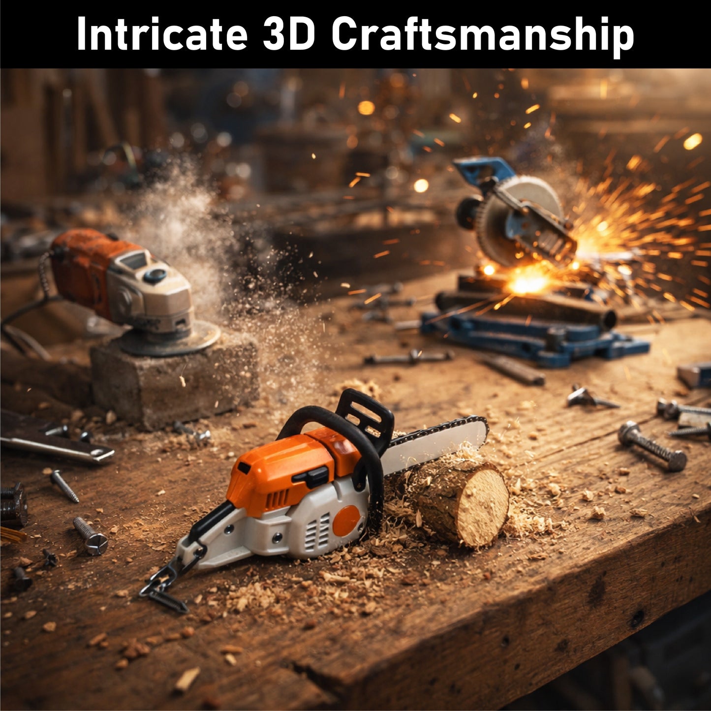 HomeCleanGoods™ TrailMini Creative 3D Tool Keychain