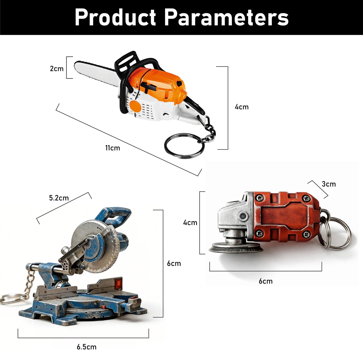HomeCleanGoods™ TrailMini Creative 3D Tool Keychain
