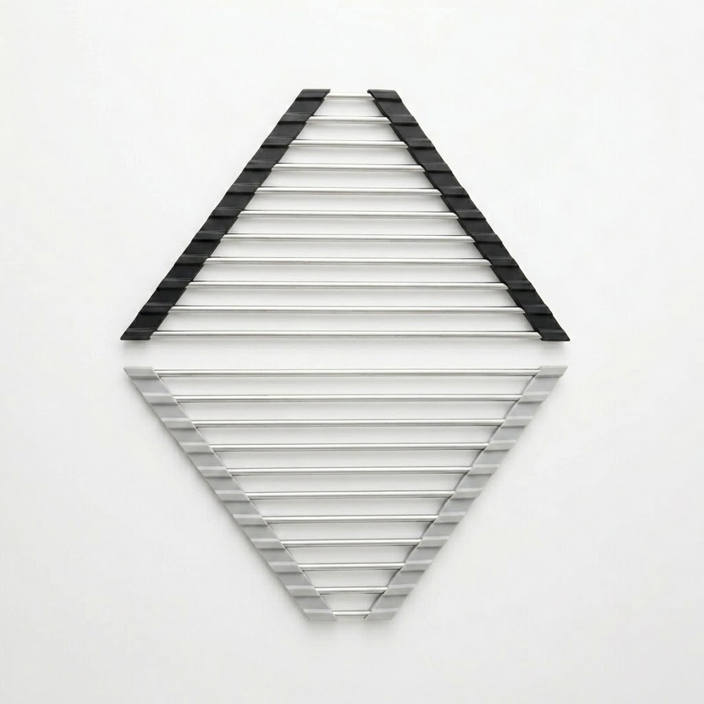 HomeCleanGoods™ TriCorner Foldable Sink Drying Rack