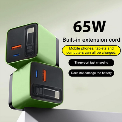 HomeCleanGoods™ TurboCharge 65W GaN Power Charger