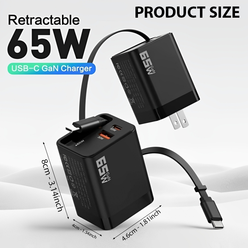 HomeCleanGoods™ TurboCharge 65W GaN Power Charger