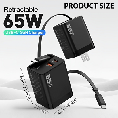 HomeCleanGoods™ TurboCharge 65W GaN Power Charger