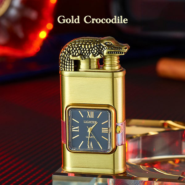 HomeCleanGoods™ Windproof Dual-Flame Vintage Watch Lighter