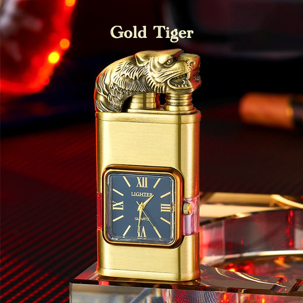 HomeCleanGoods™ Windproof Dual-Flame Vintage Watch Lighter