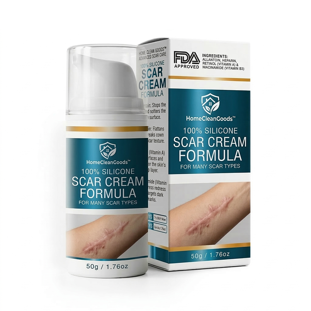 HomeCleanGoods™ 100% Silicone Scar Cream Formula