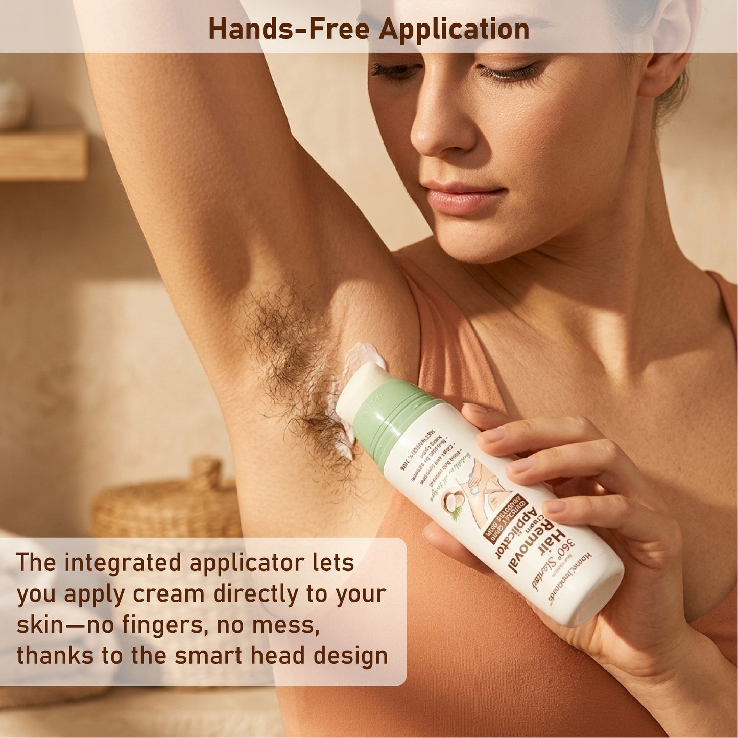 HomeCleanGoods™ 360° Slanted Hair Removal Cream Applicator